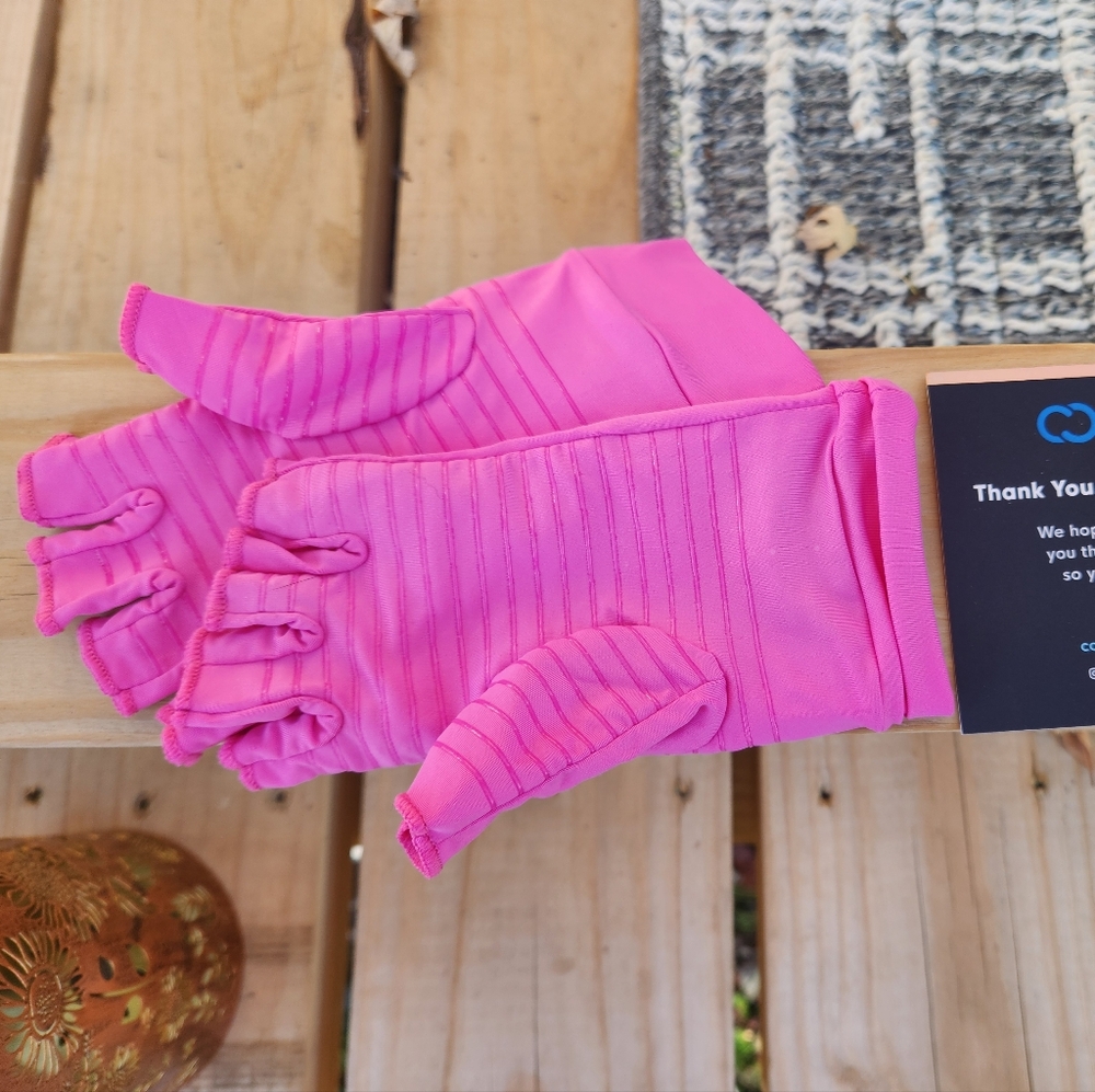 Compression Arthritis Gloves pink large
